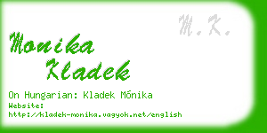 monika kladek business card